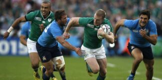 Ragbi, hız, strateji, kuvvet ve dayanıklılığın ön plana çıktığı, takım sporları arasında önemli bir yer tutan bir oyundur. Özellikle İngiltere, Avustralya, Yeni Zelanda ve Güney Afrika gibi ülkelerde büyük bir popülerliğe sahiptir. Ragbi, futbol ve Amerikan futbolu gibi sporlara benzer yönlere sahip olsa da, kendine has kuralları ve dinamikleriyle tanınır. İki takım arasında oynanan bu oyun, her oyuncunun belirli bir pozisyonda görev alarak topu rakip sahasına taşıması ve skor yapmaya çalışması esasına dayanır. Konulu bir görsel.